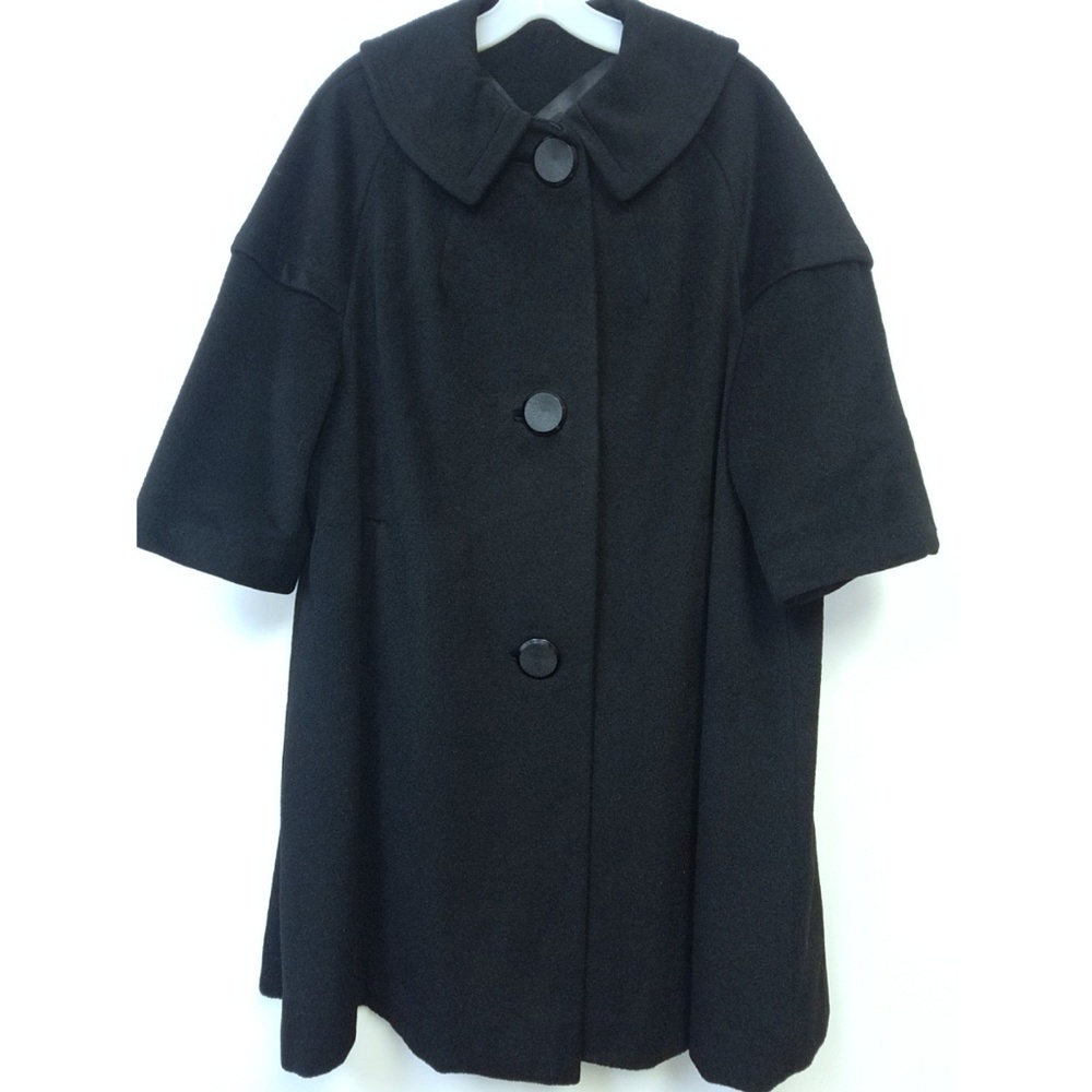 💥Vintage 1950 Wool Swing Coat Opera Sleeves
